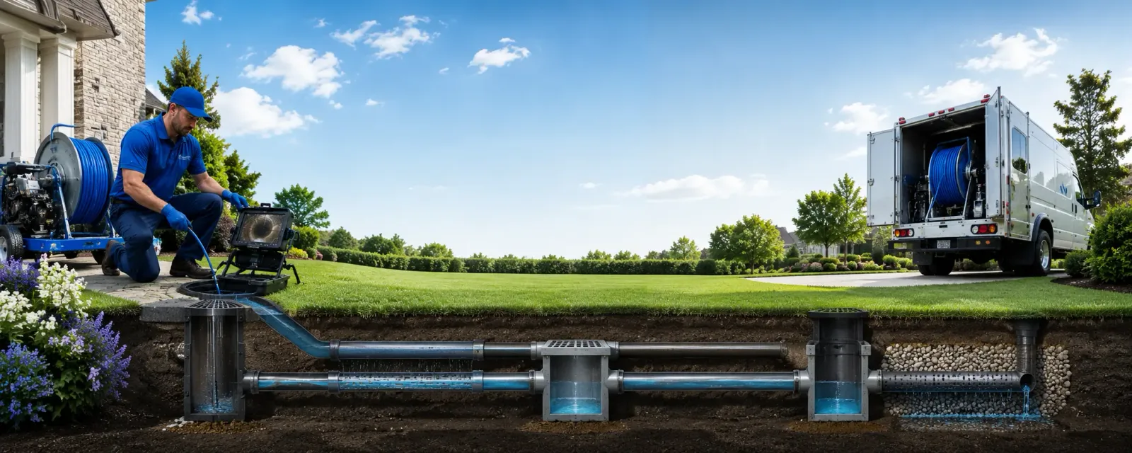 Outdoor drain cleaning information for Maynard, MA
